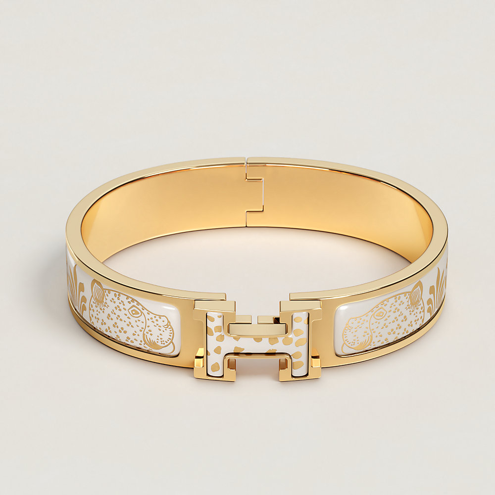 Clic H Les Leopards bracelet | Hermès USA